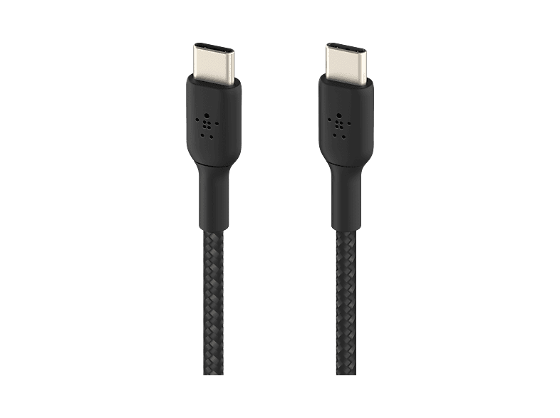Câble de charge tressé USB-C vers USB-C Belkin BoostCharge, 240W, 3m Noir