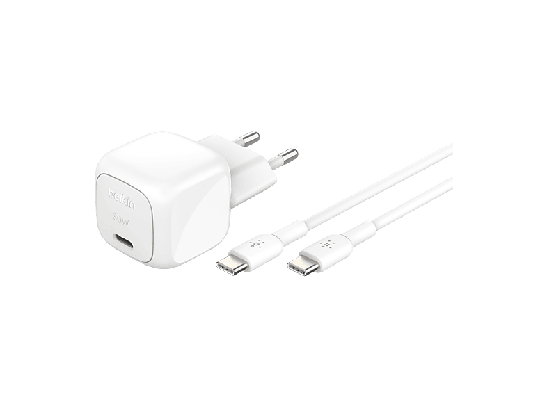 Chargeur secteur USB-C 30W Belkin avec PPS et câble Lightning