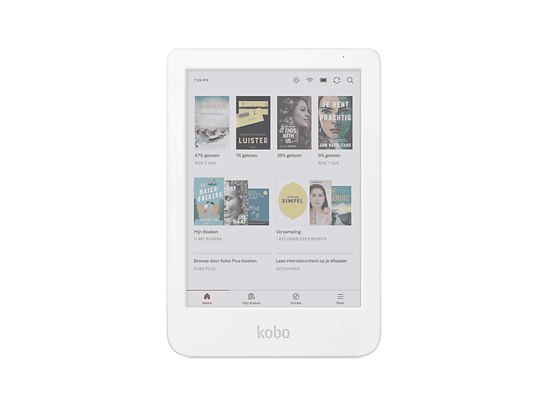 Kobo Clara Colour Wit - 6 Inch 16 Gb Spatwaterbestendig