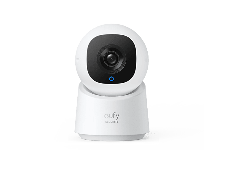 Cámara de vigilancia IP - Eufy C220, 2K, Función visión nocturna, 360º, Blanco