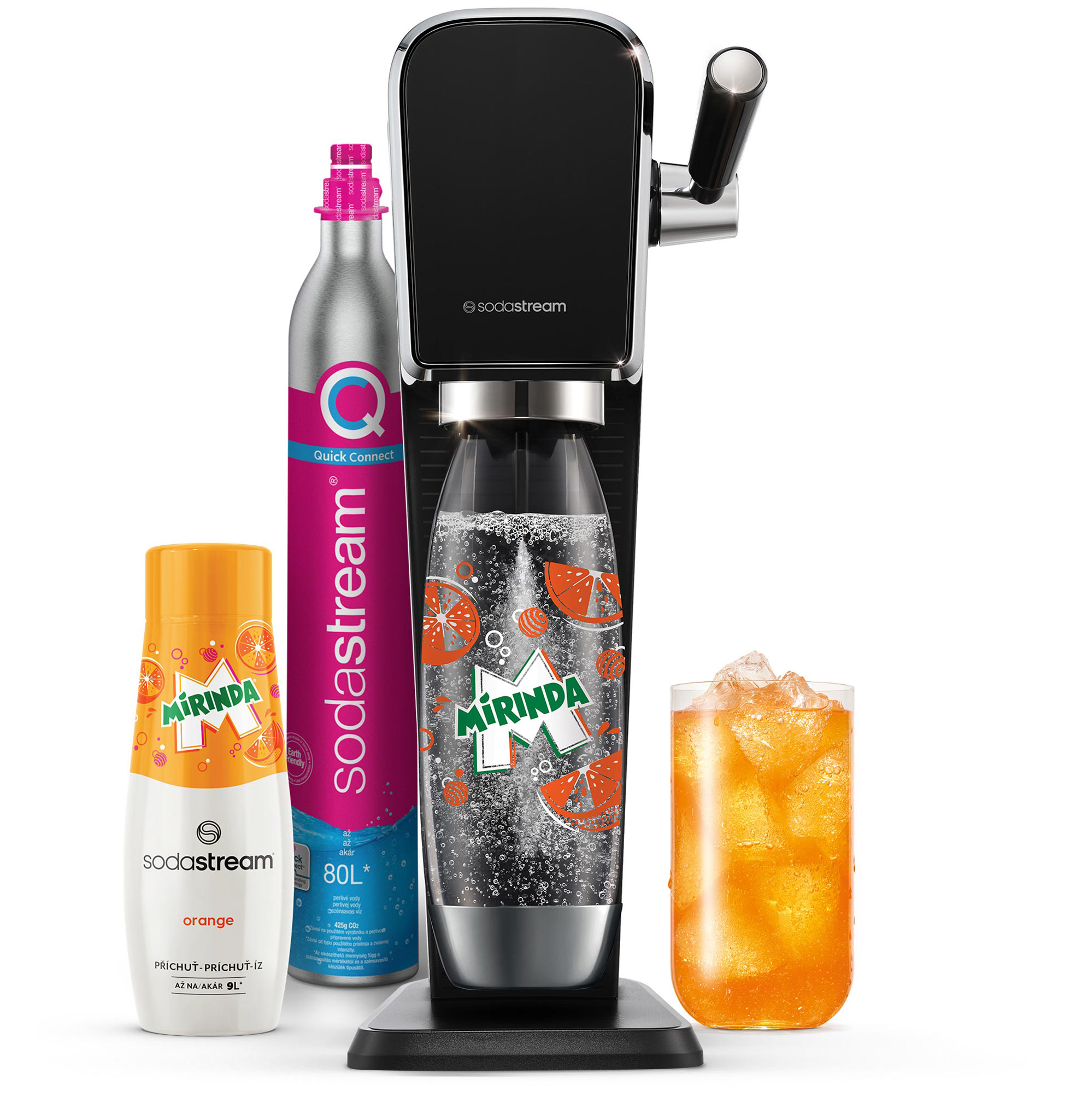 SODA STREAM SM ART Black MIRINDA Megapack