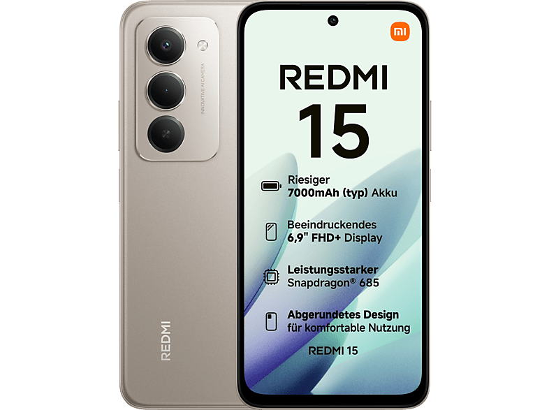 XIAOMI Redmi 15 128 GB Titan Gray Dual SIM