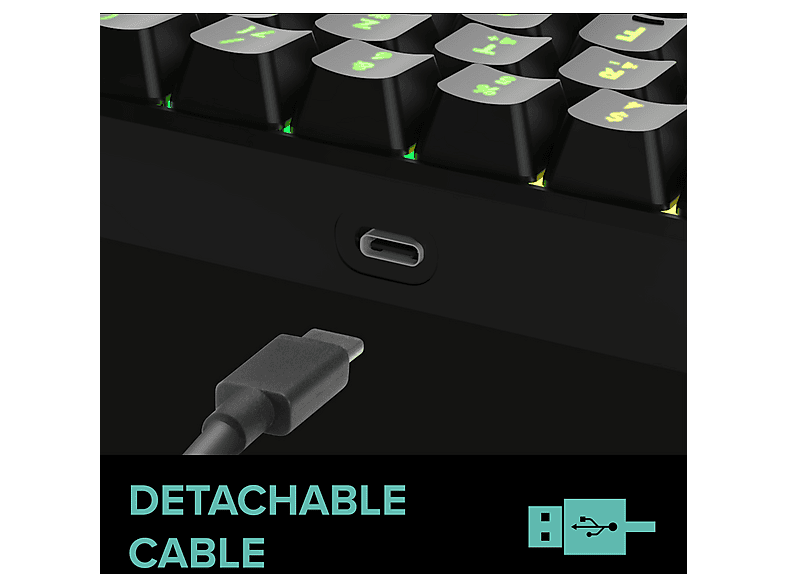 Thumbnail - SPEEDLINK Letos RGB 60%, Gaming Tastatur, Kabelgebunden, Schwarz