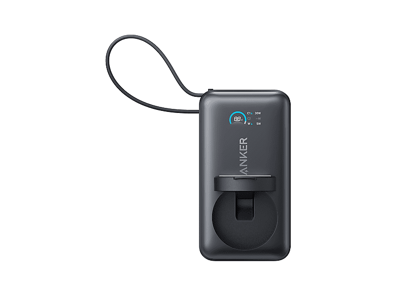 Thumbnail - ANKER MagGo (10K, 35W, für Apple Watch) Powerbank 10000mAh Schwarz