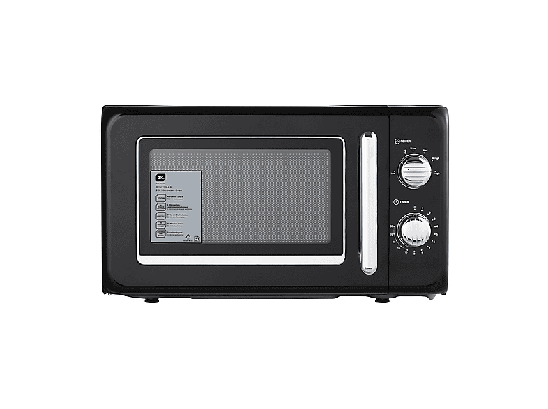 ok OMW 1224 B Microonde, potenza microonde 700 W, capacità 20 l, 6 livelli di
