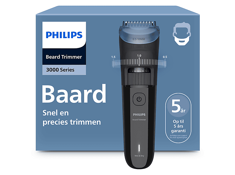 PHILIPS BT3620/15 Philips Series 3000 Baardtrimmer Diepzwart