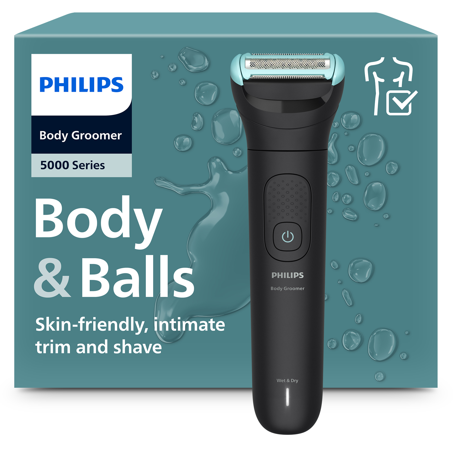 Philips Bg5470/15 Philips Series 5000 Bodygroomer Zwart afbeelding
