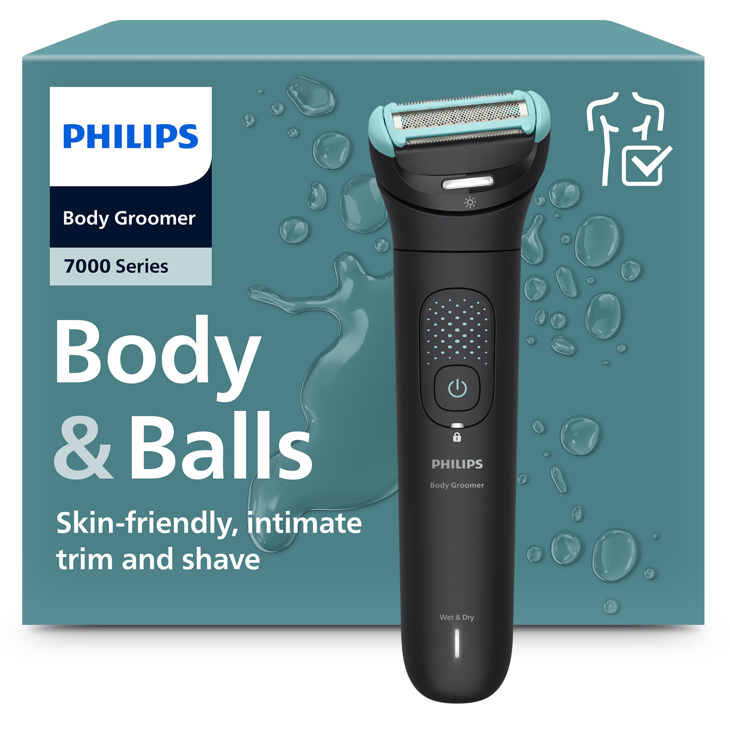 Philips Bg5475/15 Philips Series 5000 Bodygroomer Zwart afbeelding