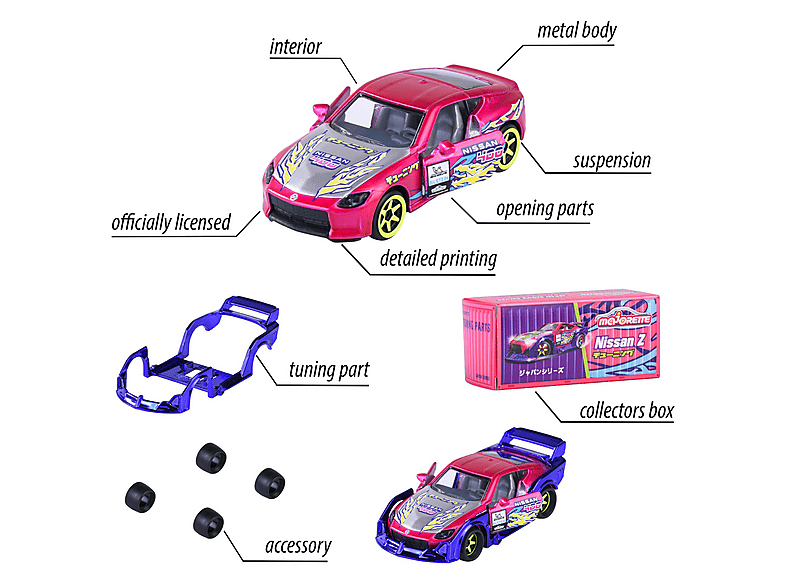 Thumbnail - MAJORETTE JDM Legends Deluxe Cars Spielzeugauto