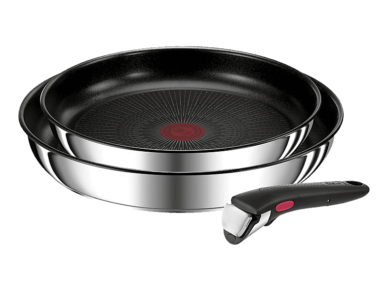 TEFAL INGENIO PREFERENCE (L9739443) 3-teiliges Pfannen-Set (Edelstahl/Schwarz)