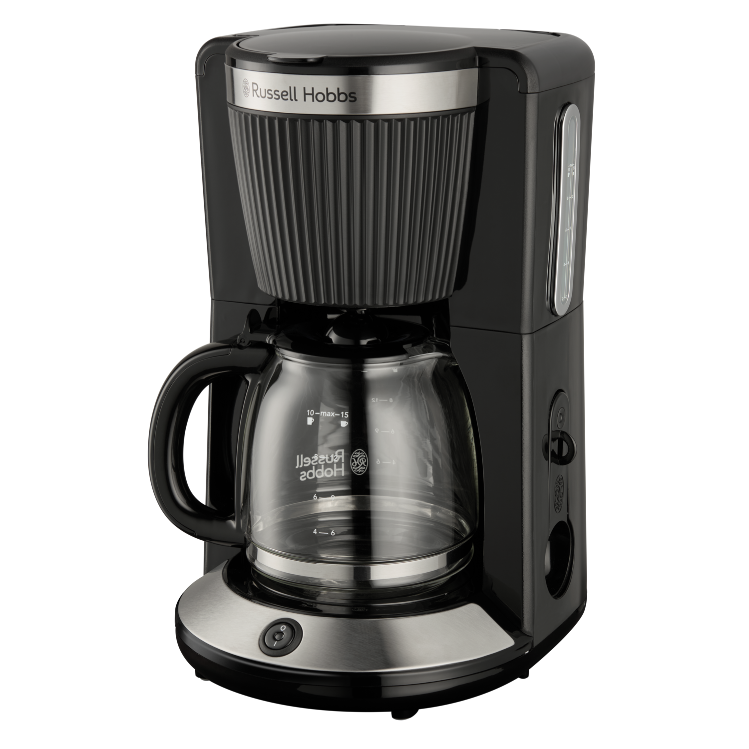 Russell Hobbs Bronte - Koffiezetapparaat Inhoud Watertank 125 L Type Kan Glazen Kan Zwart
