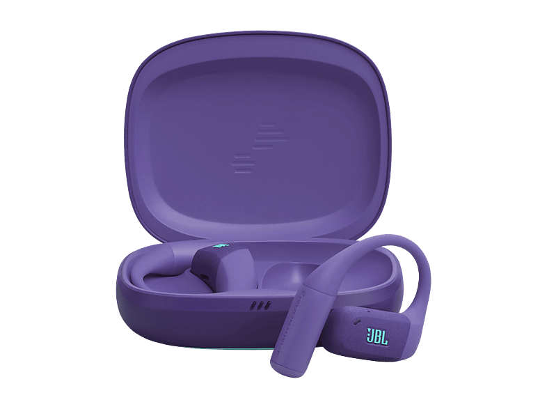 Auriculares conducción de aire – JBL Endurance Zone, Autonomía 32 h, IP68, OpenSound, 4 micrófonos, Morado