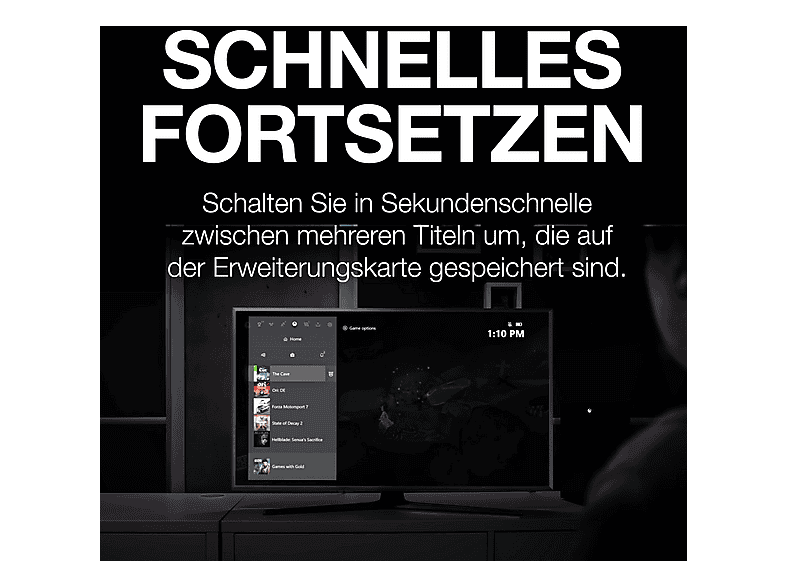 SEAGATE Speichererweiterungskarte Xbox Series X S 1 TB SSD, NVMe-Erweiterungs-SDD für X S, Speicherkartenerweiterung, Dunkelgrau