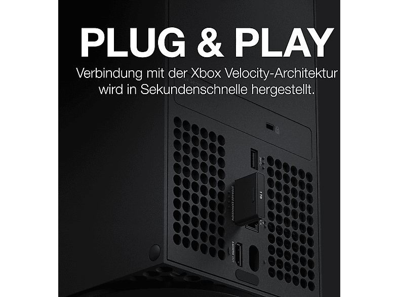 SEAGATE Speichererweiterungskarte Xbox Series X S 1 TB SSD, NVMe-Erweiterungs-SDD für X S, Speicherkartenerweiterung, Dunkelgrau