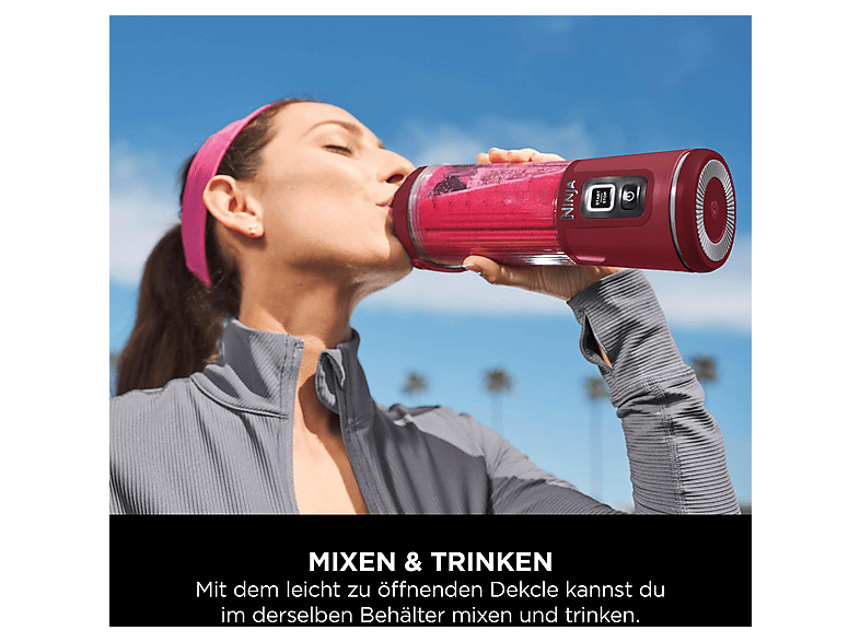 Ninja BC151EUCR Blast Standmixer (Cranberry, 5 Volt, 0.532 l) — Foto 3 von 5