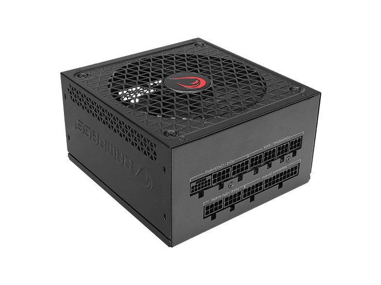 RAMPAGE Rage P10 850W 80+ Gold APFC 14cm HDB Fan Full-Moduler ATX3.0+PCIe5.0 Gaming Güç Kaynağı Siyah