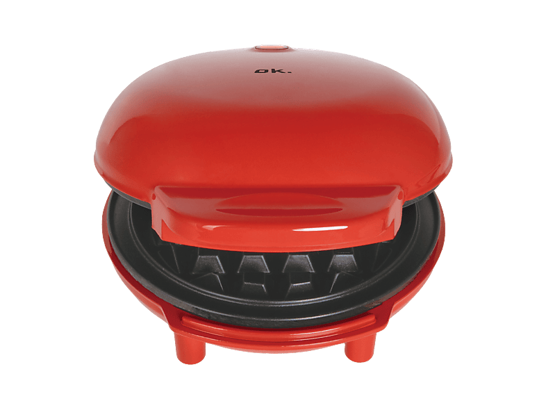 OK. OMWA 425 Mini Waffle Maker Waffeleisen Rot