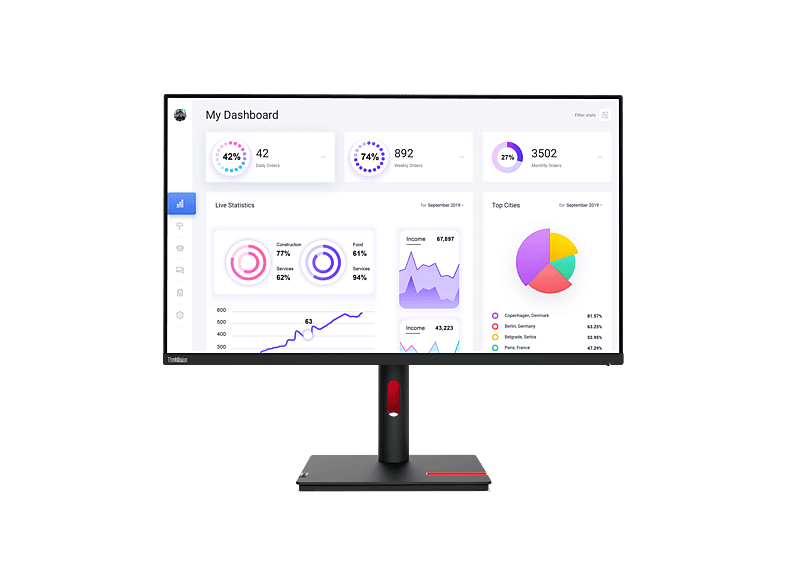 LENOVO - B2B ThinkVision T32p-30 31,5 Zoll UHD 4K Monitor (6 ms Reaktionszeit, 60 Hz)