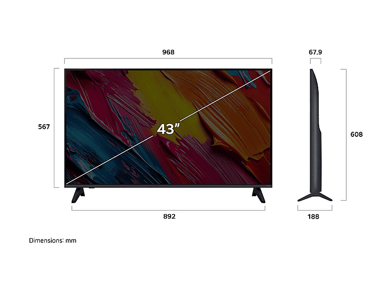 Thumbnail - LG 43QNED70A6A QNED TV (43 Zoll / 109 cm, UHD 4K, SMART TV)