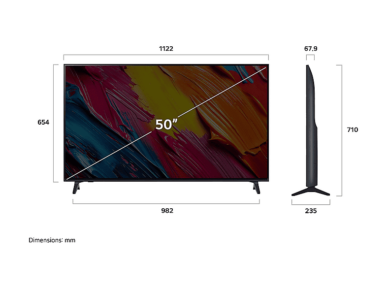 Thumbnail - LG 50QNED70A6A QNED TV (50 Zoll / 127 cm, UHD 4K, SMART TV)