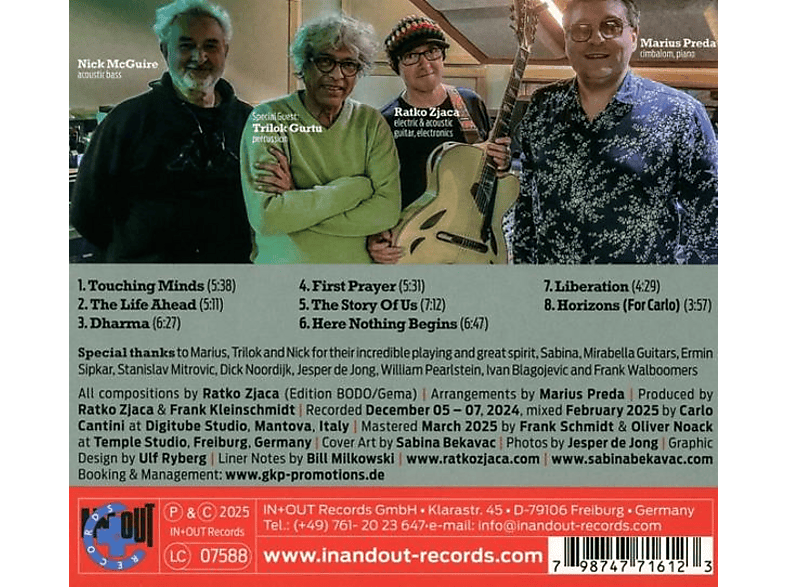 Thumbnail - Ratko Zjaca - Touching Minds (Digipak) (CD)