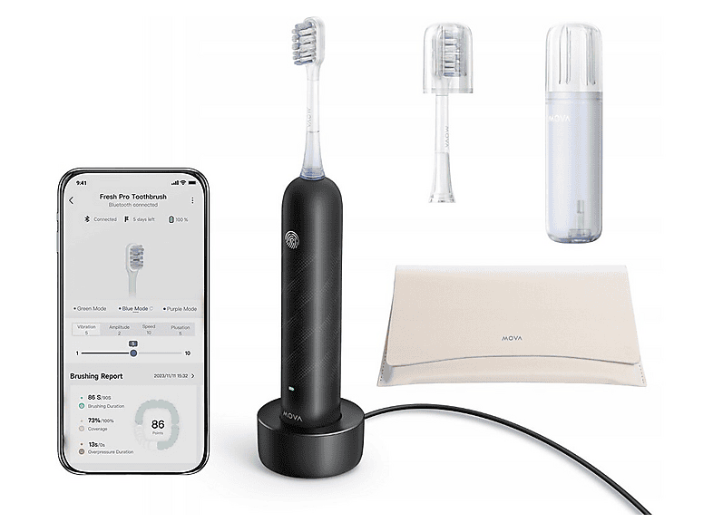 Szczoteczka soniczna DREAME Mova Fresh Pro Czarny – zdjęcie 2