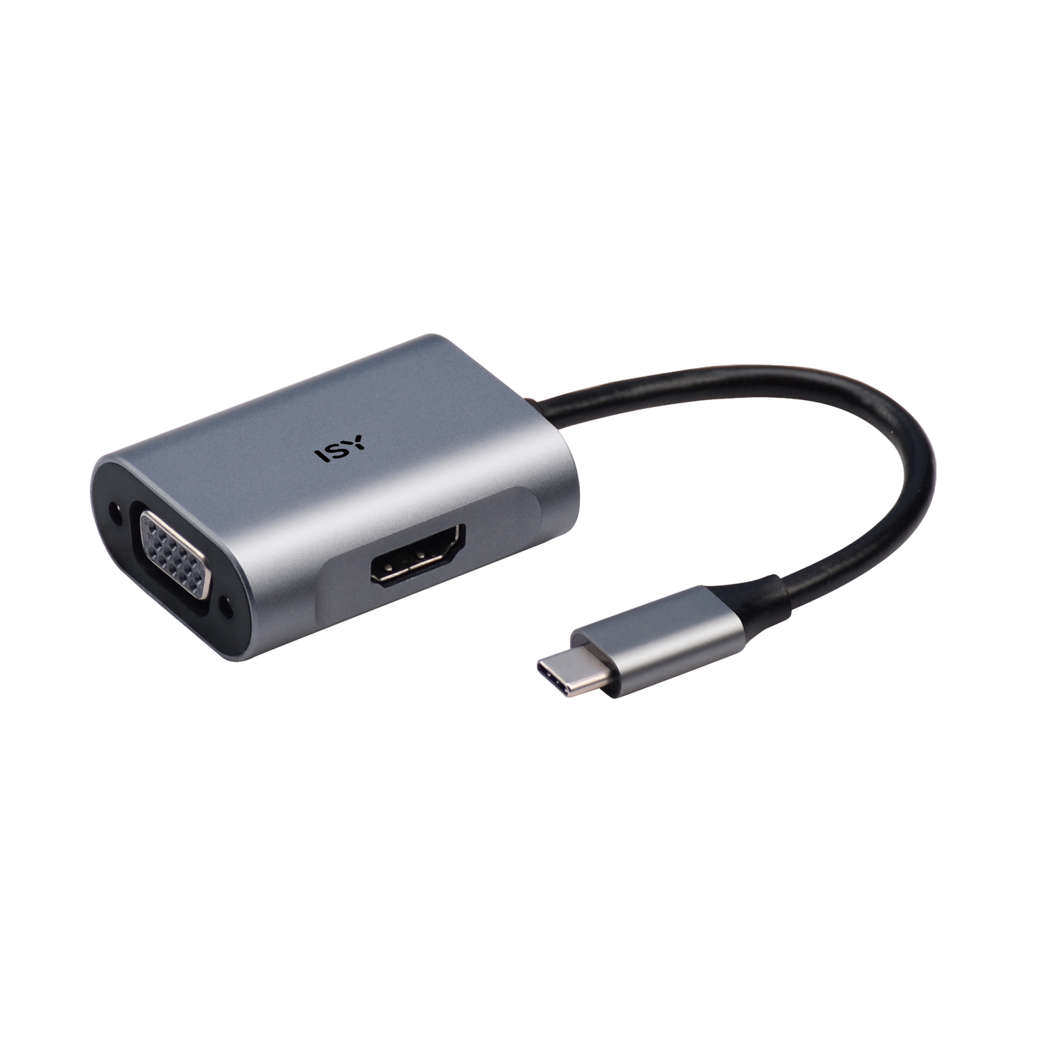 ISY Iad-1017-1 Usb-c Naar Hdmi En Vga-adapter Adapter