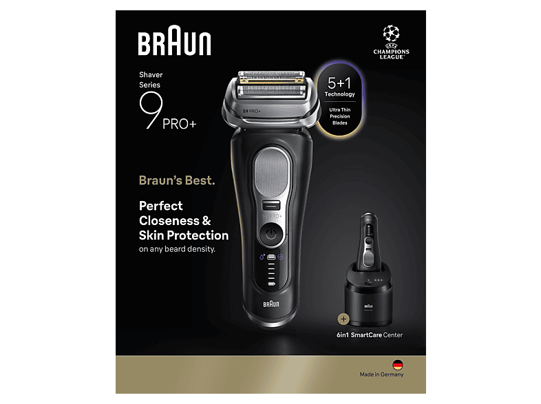 Braun Series 9 9660cc Nass- und Trockenrasierer (Akkubetrieb, Schwarz) — Foto 2 von 2