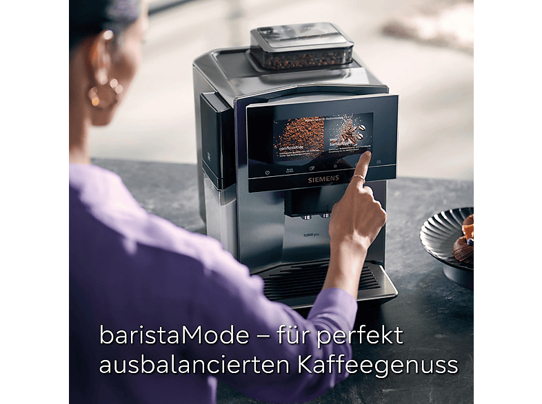SIEMENS TQ903DZ3 EQ900 plus Kaffeevollautomat Edelstahl