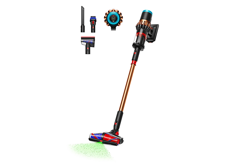 Dyson V16 Piston Animal Staubsauger (1,35 l, Akkulaufzeit: bis zu 70 Minuten im Eco-Modus, Mattes Schwarz/Kupfer)