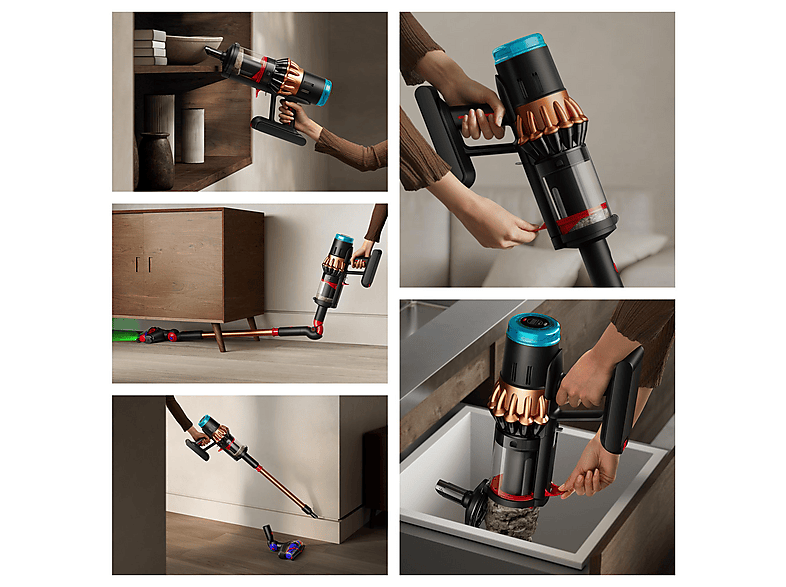 Dyson V16 Piston Animal Staubsauger (1,35 l, Akkulaufzeit: bis zu 70 Minuten im Eco-Modus, Mattes Schwarz/Kupfer) — Foto 5 von 5
