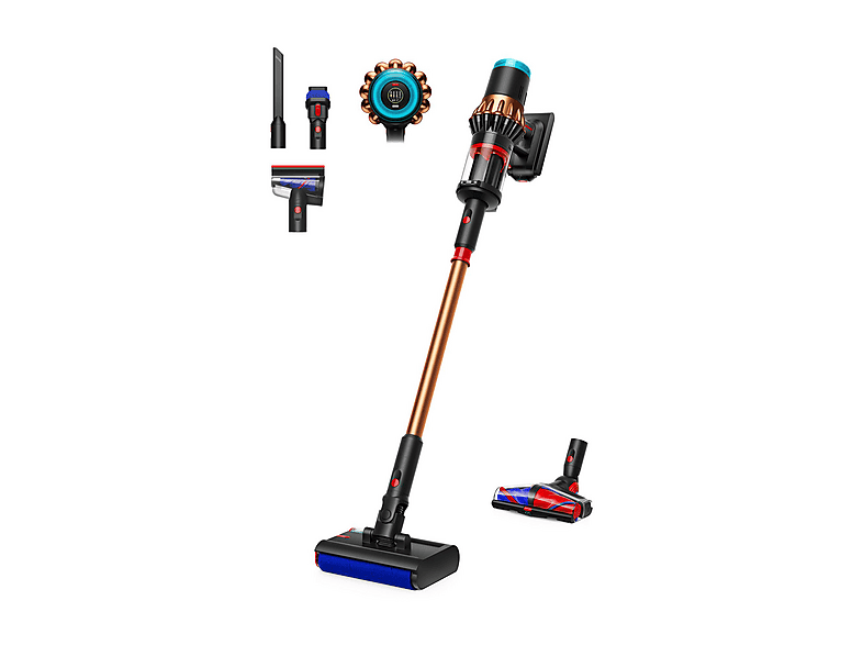 Dyson V16 Piston Animal Submarine Staubsauger (1,35 l, Akkulaufzeit: bis zu 70 Minuten im Eco-Modus, Mattes Schwarz/Kupfer)