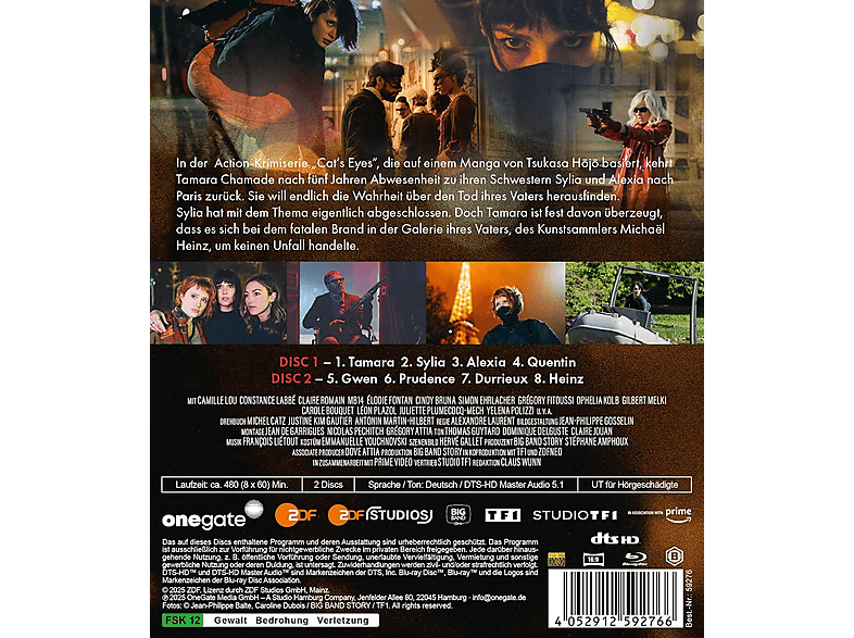 Thumbnail - Cat's Eyes Blu-ray