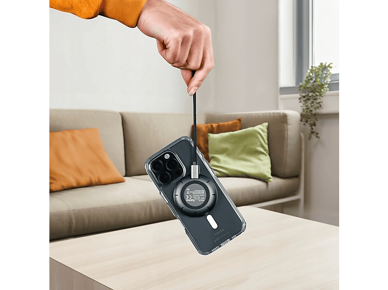 Ładowarka indukcyjna HAMA Qi2 15W Czarny – zdjęcie 3