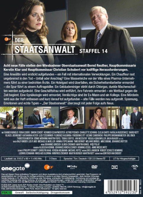 DVD-Cover. Zeigt Schauspieler, Serientitel und Episodendetails. Enthält Logos und Text auf Deutsch.