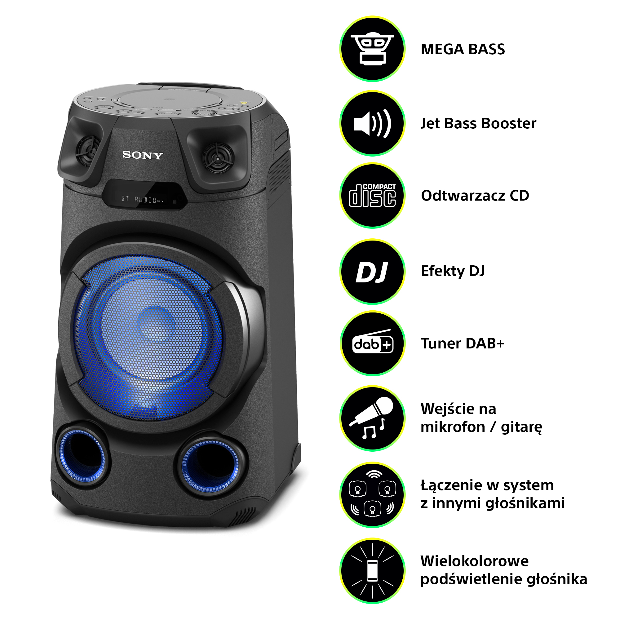 Sony Bluetooth Speaker Mhc V11 SONY MHC-V11 470 W Bluetooth Party