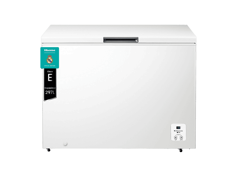 REACONDICIONADO Seminuevo Muy bueno Congelador horizontal - Hisense FT386D4AWLYE, 84.7 cm, 297 l, Función Dual, Bordes suaves, Blanco