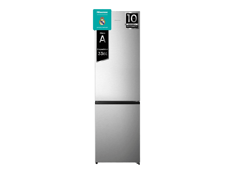 REACONDICIONADO Seminuevo Muy bueno Frigorífico combi - Hisense RB440N4ACA, No Frost, 201.7 cm, 336 l, Multi-Air Flow. Motor Inverter, Inox