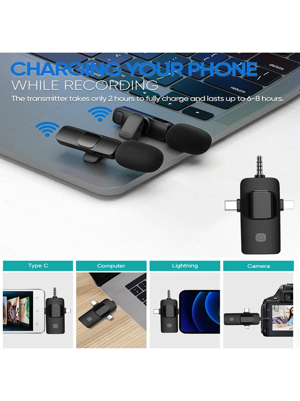 DAYTONA K9-C2 Wireless 3 in 1 Kablosuz Type-C | Lightning -3.5mm