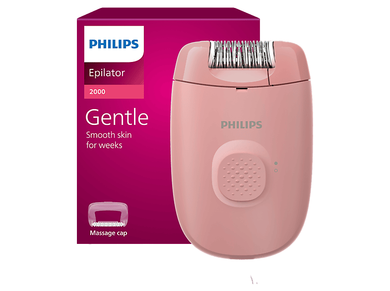Philips Bre 227/00 Serie 2000 Epilator Met Massagekop - Langdurig Haarloos Vissen Met Snoer