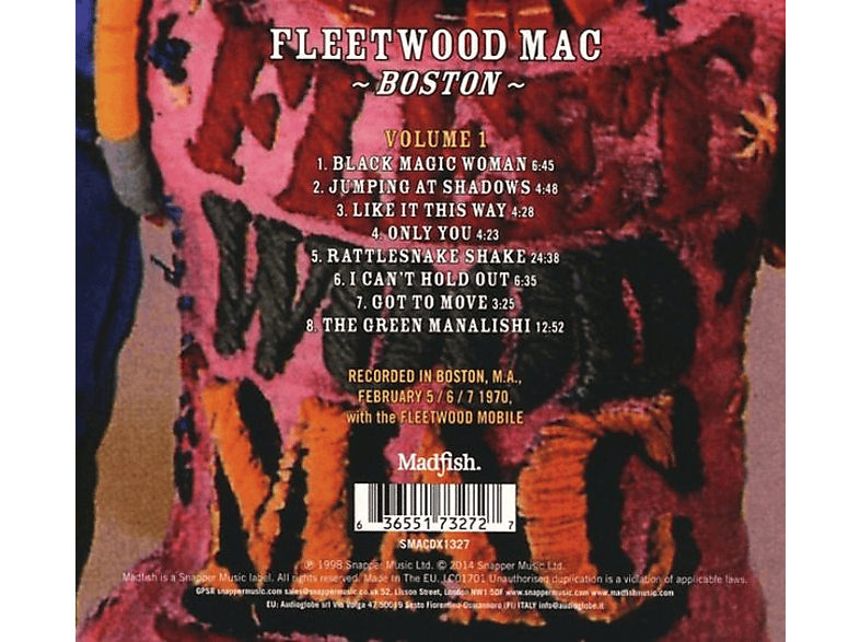 Fleetwood Mac - Boston Volume 1 [CD] — Foto 2 von 2
