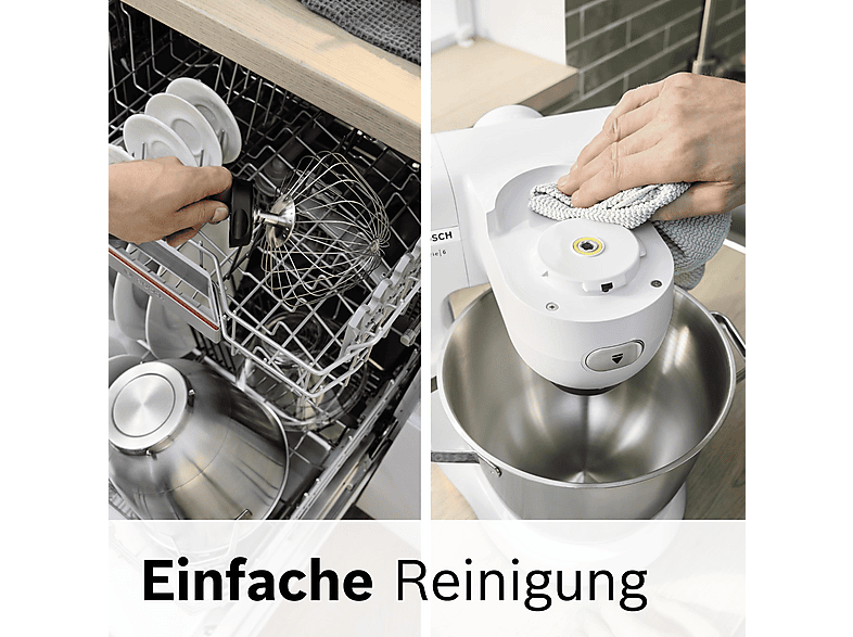 Thumbnail - BOSCH MUMS6EW13D Serie 6 Küchenmaschine White (Rührschüsselkapazität: 5,5 l, 1600 Watt)