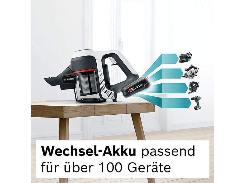 BOSCH BCS611AM Unlimited Serie 6 Stielsauger, Akkubetrieb, 18 Volt
