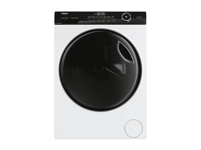 Haier Hw100Bp14959Euit Lavatrice, Caricamento frontale, 12 programmi, Profondità 47,4 cm, Bianco, livello rumorosità centrifuga 70 dB(A), Classe A