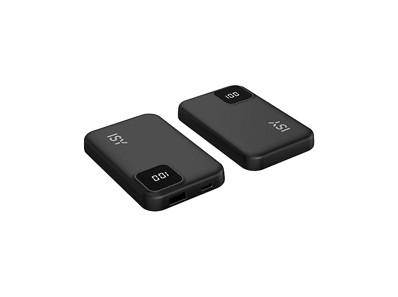 Powerbank - ISY IPP 5001, 5000 mAh, 1x USB-C, USB-A, Negro – imagen 2