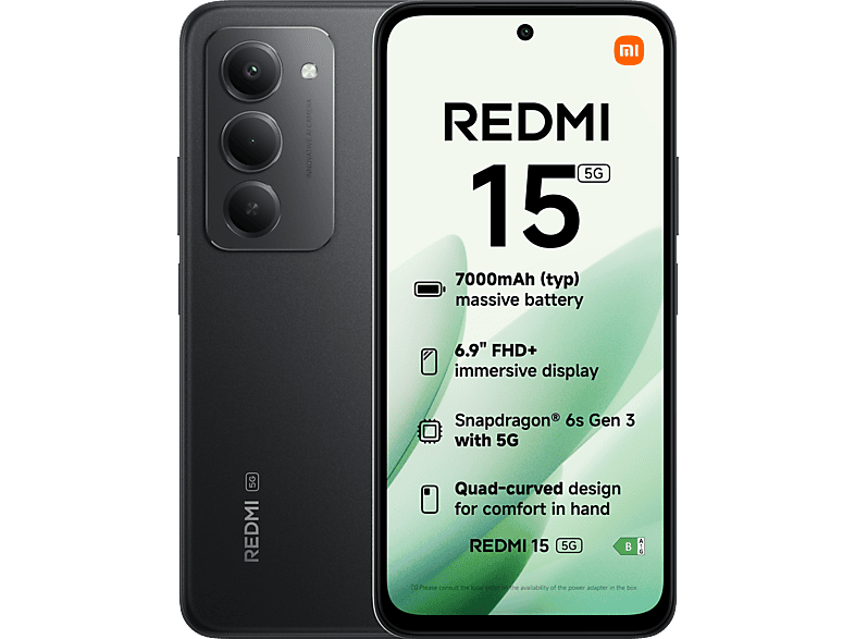 Xiaomi Redmi 15 8g Ram 256g Rom - Noir