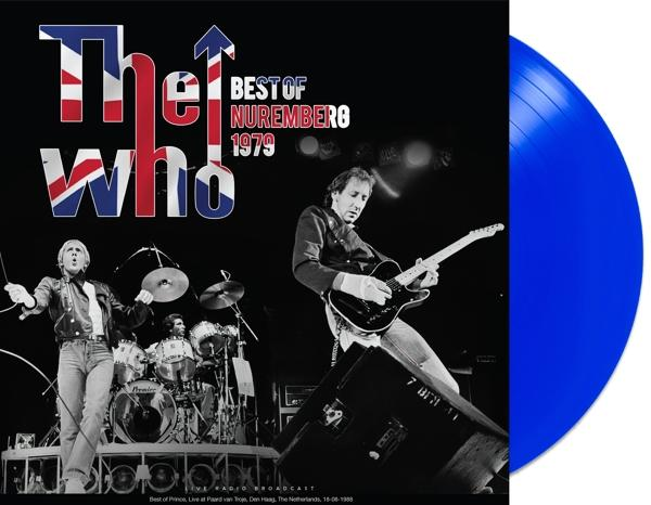 A The Who album borítója. Union Jack zászló design, a zenekar neve, koncertcím és kék bakelit.