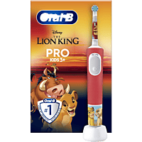 MediaMarkt ORAL-B Tandenborstel kids Pro 3+ LION KING Elektrische tandenborstel Rood aanbieding