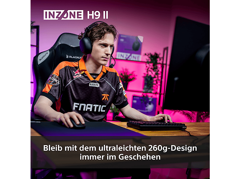 SONY Inzone H9 II Gaming Headset Kabellos, Noise Cancelling Weiss — Foto 3 von 5
