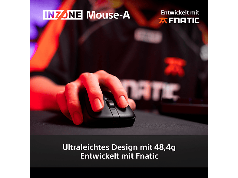Sony Inzone Mouse-A Kabellose Gaming-Maus, 30000 dpi, Schwarz; Gaming Maus — Foto 2 von 5